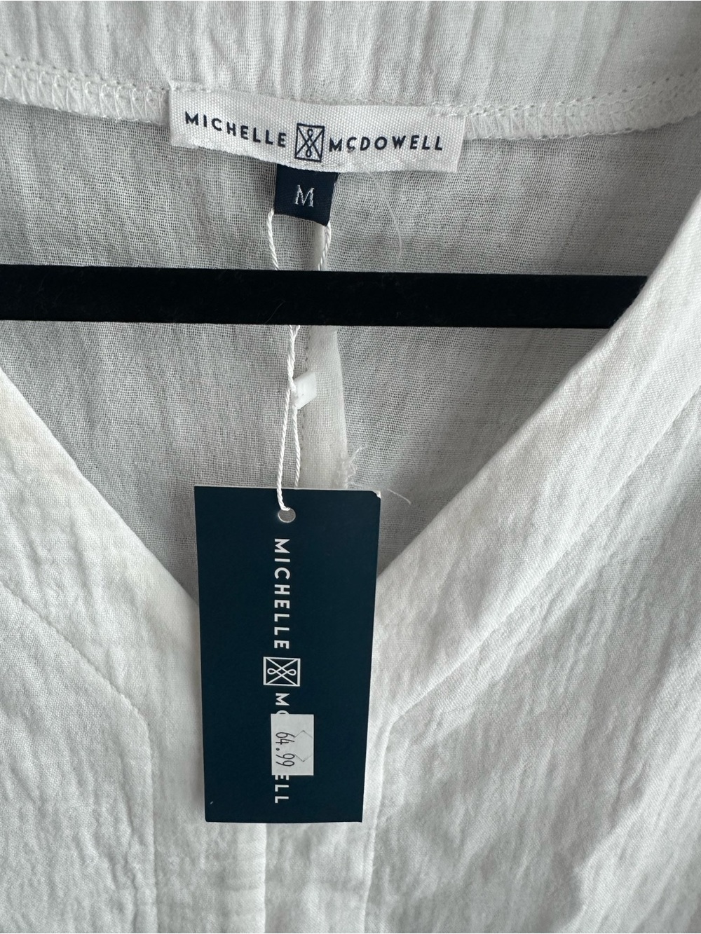 NWT Michelle McDowell Harper dress in white size M - Picture 2 of 6